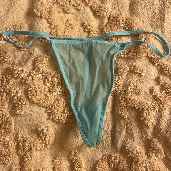 La Vie En Rose | Blue Tulle Babydoll Set - Picture 7 of 11